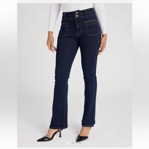 Habitual Denim Casey High Rise Patch Pocket Flare Denim jean Women’s 8/29